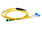 Mpo verde Mtp ao Fanout de cabo de fibra ótica multimodo 8f do Lc retira o núcleo de 3.0mm a 2.0mm fornecedor