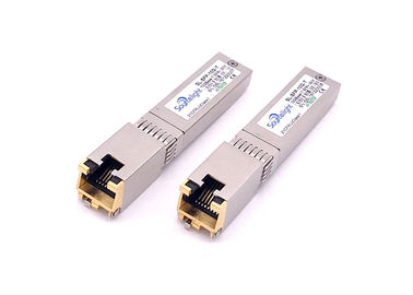 China 10gbase-T transceptor ótico do cobre Sfp+ para Gigabit Ethernet Rj45 30m sobre o cabo Cat7 fornecedor