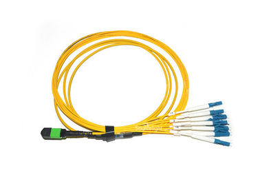China Padrão amarelo de Telcordia dos núcleos do cabo de remendo 8 da fibra ótica do Mtp-Sc de Mpo da fuga fornecedor